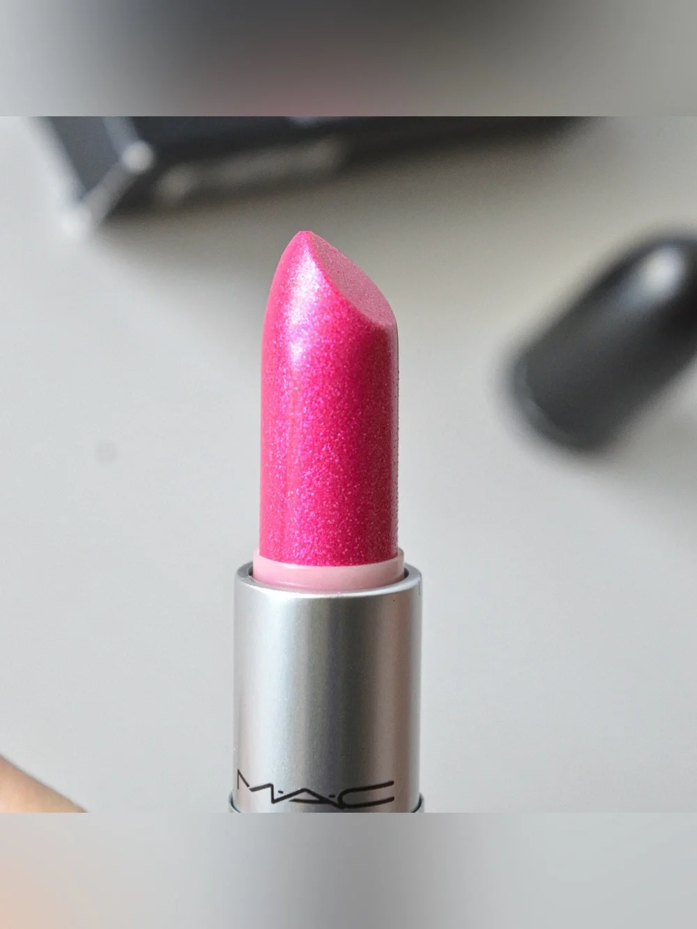 MAC Cosmetics Metallic Lipstick *IONIZED IRIS* Extra Rare LE Bright Magenta BNIB